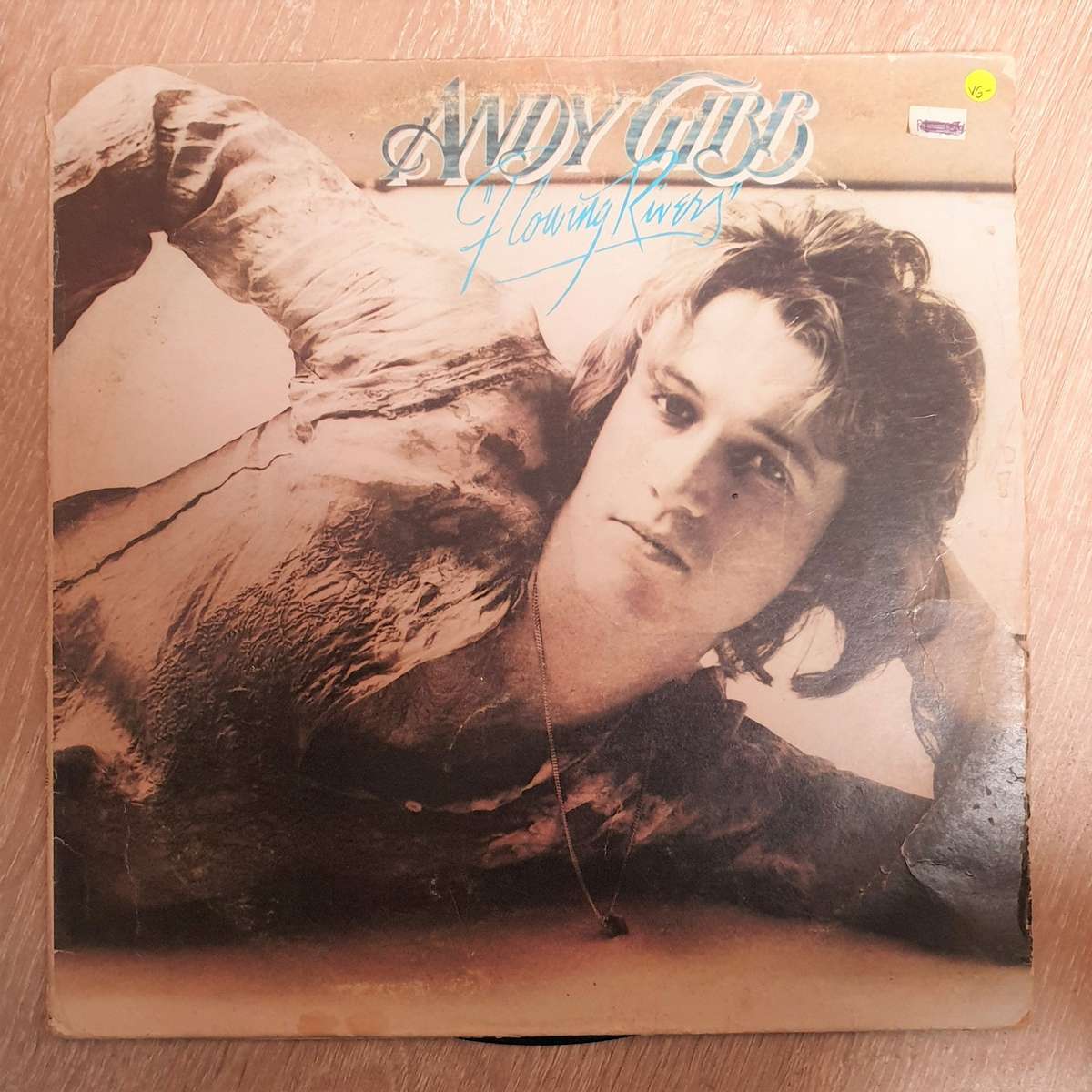 Andy Gibb  Flowing Rivers - Vinyl LP Record - Opened  - Very-Good- Quality (VG-)