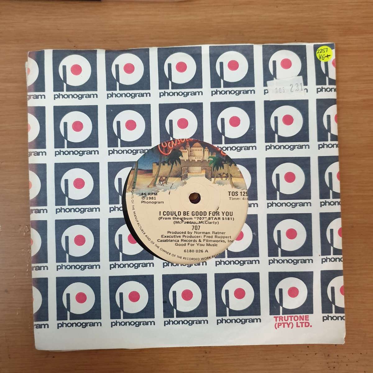 707  I Could Be Good For You - Vinyl 7" Record - Very-Good+ Quality (VG+)