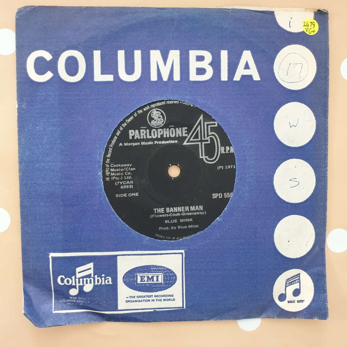 Blue Mink  The Banner Man - Vinyl 7" Record - Very-Good+ Quality (VG+)
