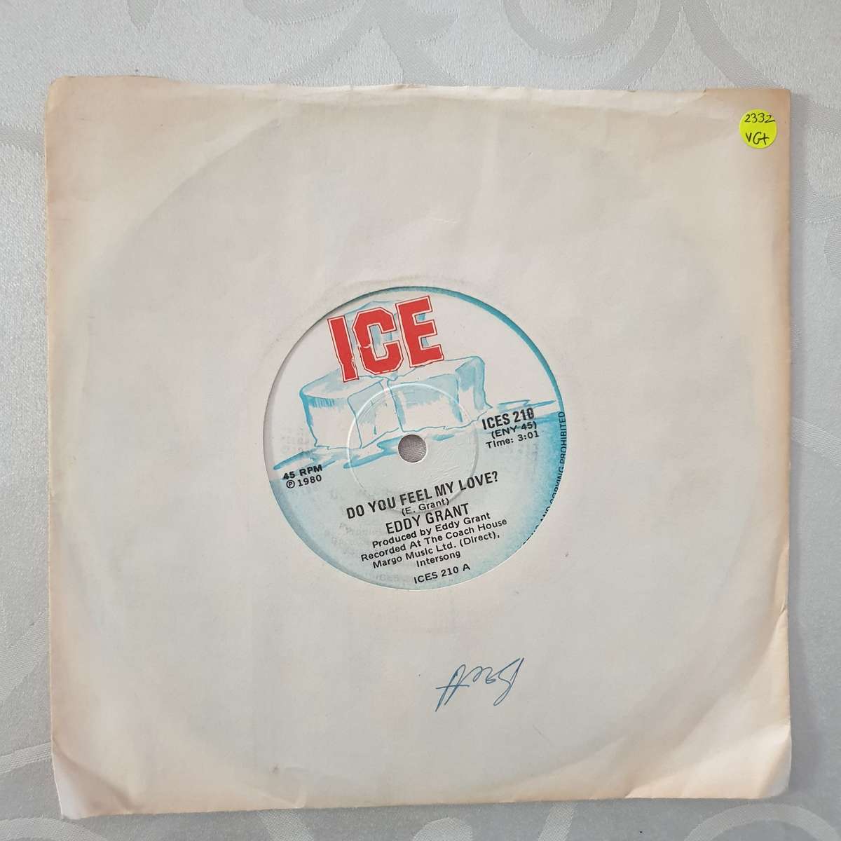 Eddy Grant  Do You Feel My Love / Symphony For Michael Opus 2 - Vinyl 7" Record - Very-Good...