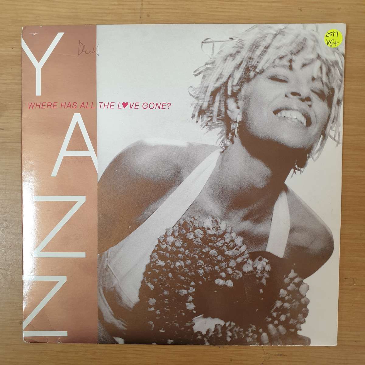 Yazz  Where Has All The Love Gone? - Vinyl 7" Record - Very-Good+ Quality (VG+)