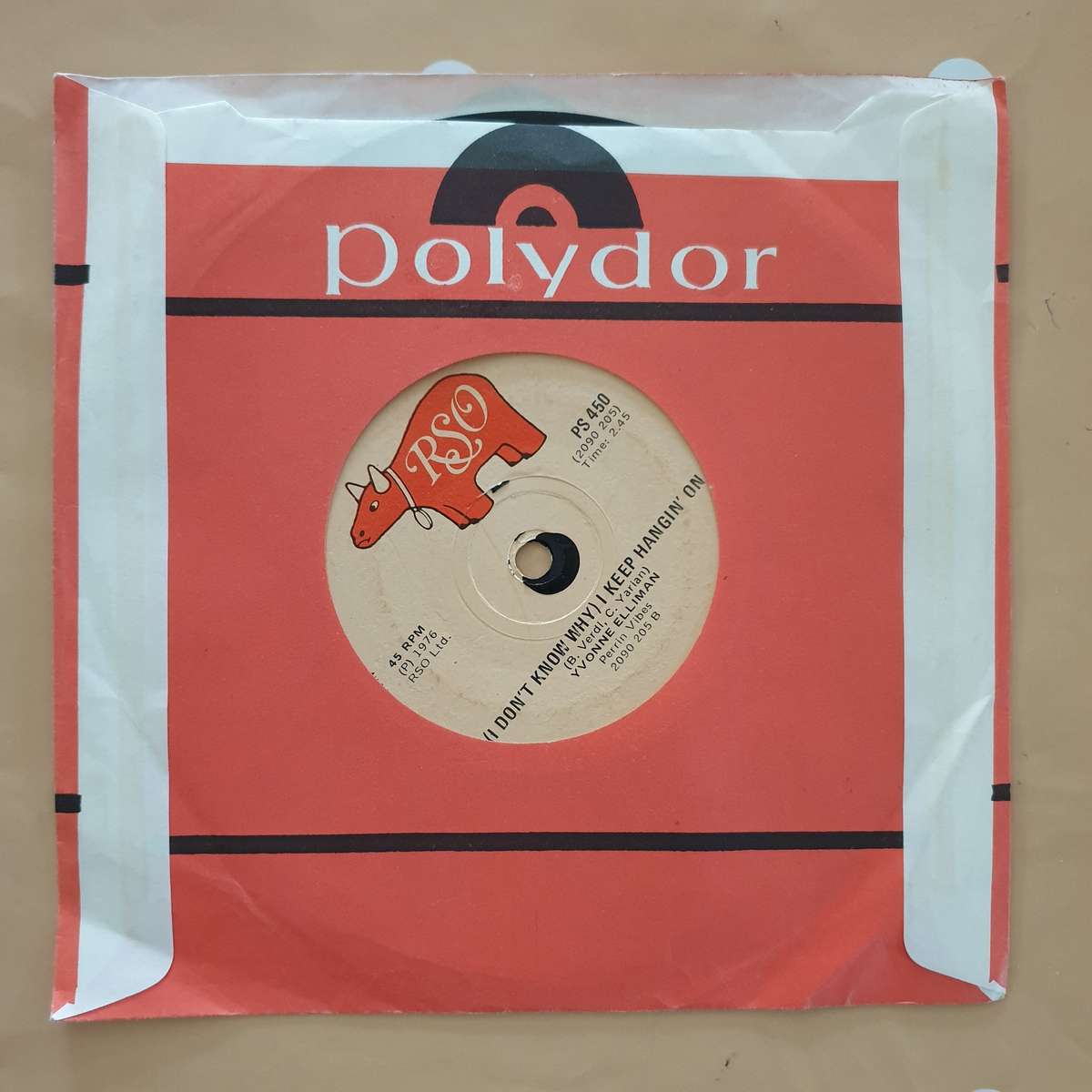 Yvonne Elliman  Love Me - Vinyl 7" Record - Very-Good+ Quality (VG+)