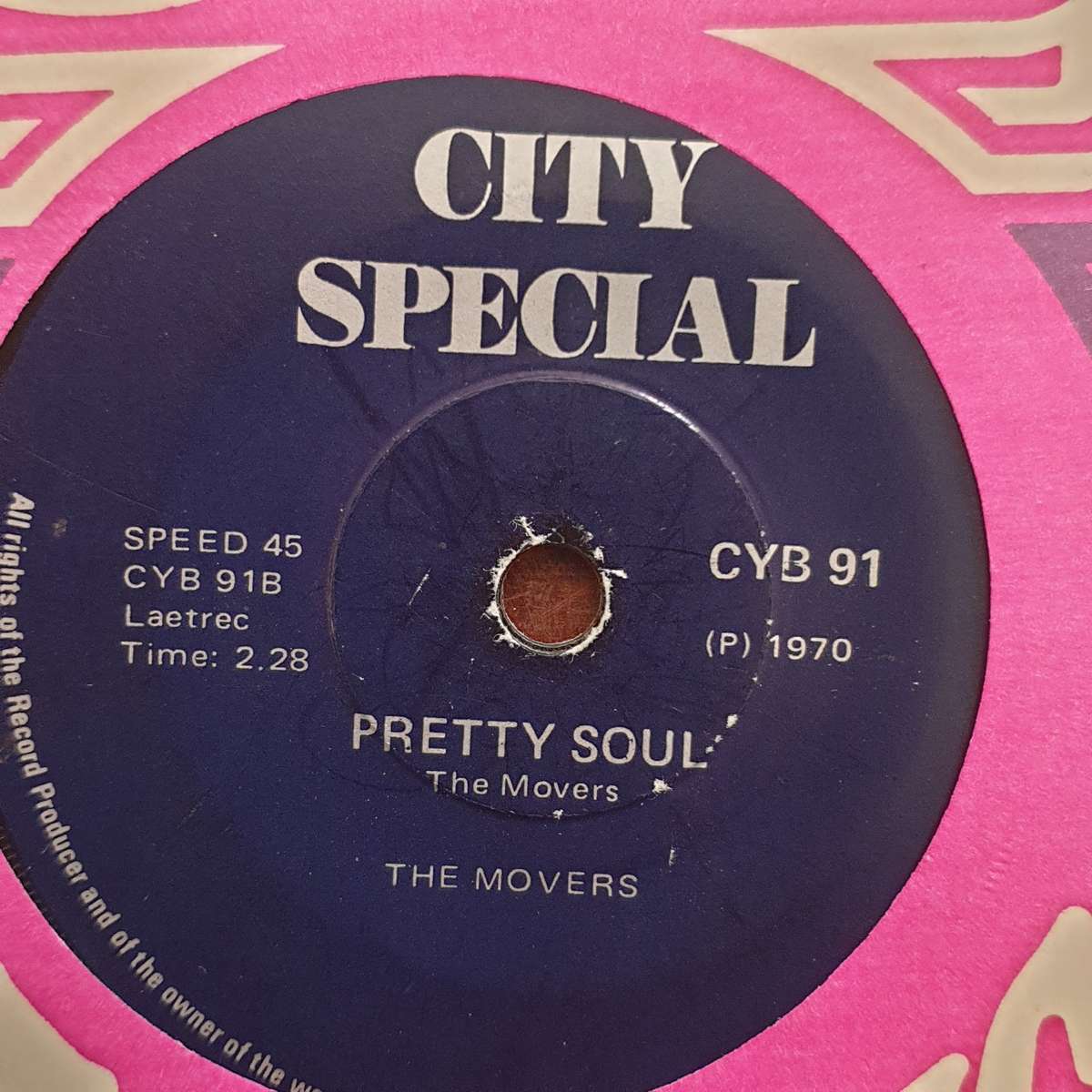 Blondie Makhene With The Movers / The Movers  Hopeless Love / Pretty Soul - Vinyl 7" Record...