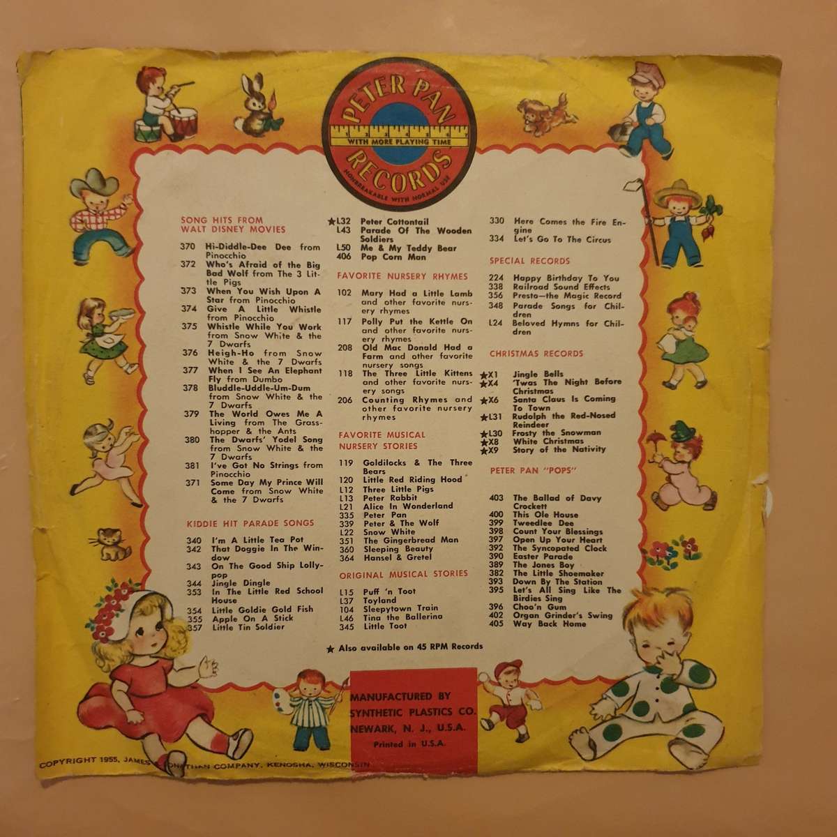 Cowboy Songs - Billy Williams - Peter Pan Records - Vinyl 7" Record - Good+ Quality (G+)