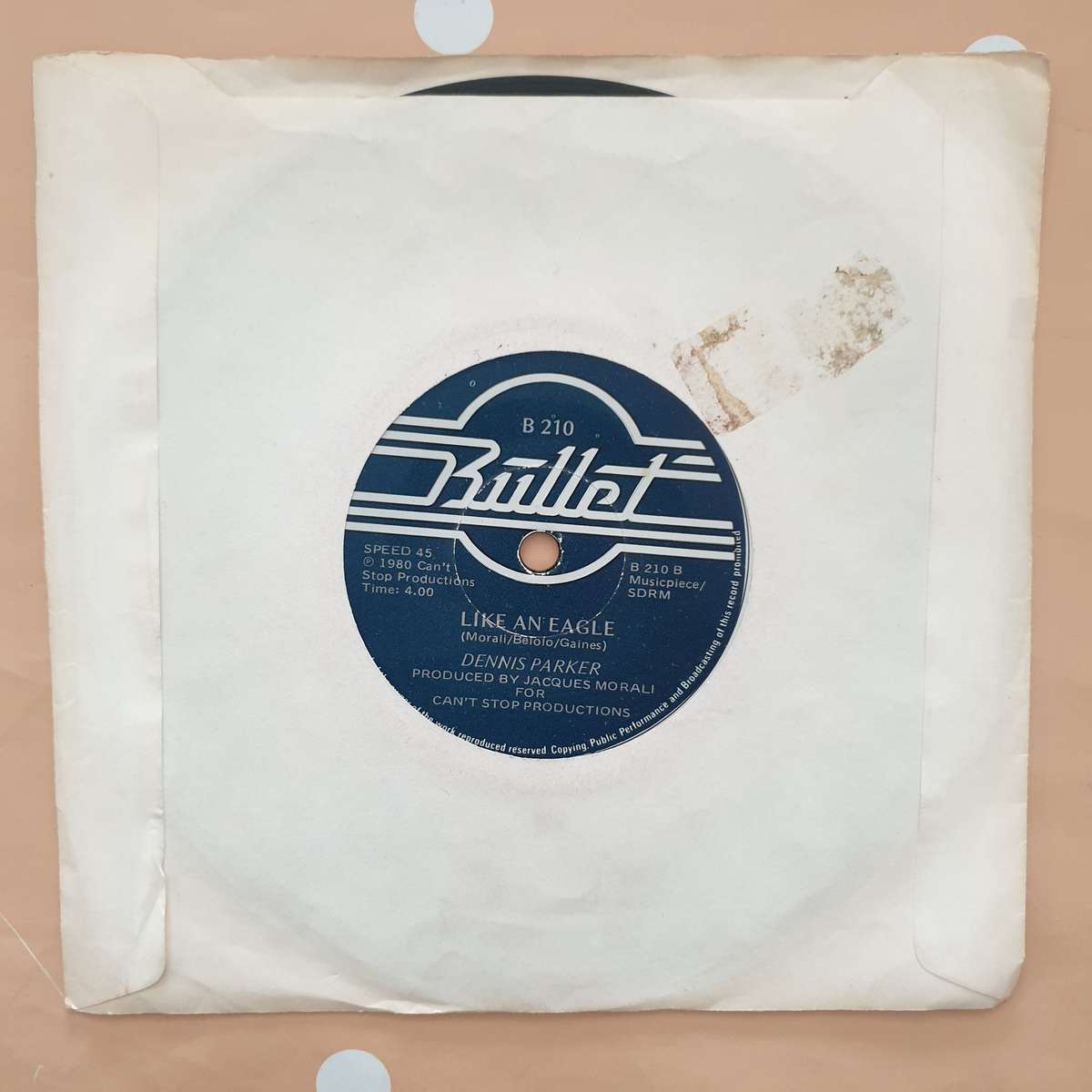 Dennis Parker  New York By Night / Like An Eagle - Vinyl 7" Record - Very-Good+ Quality (VG+)