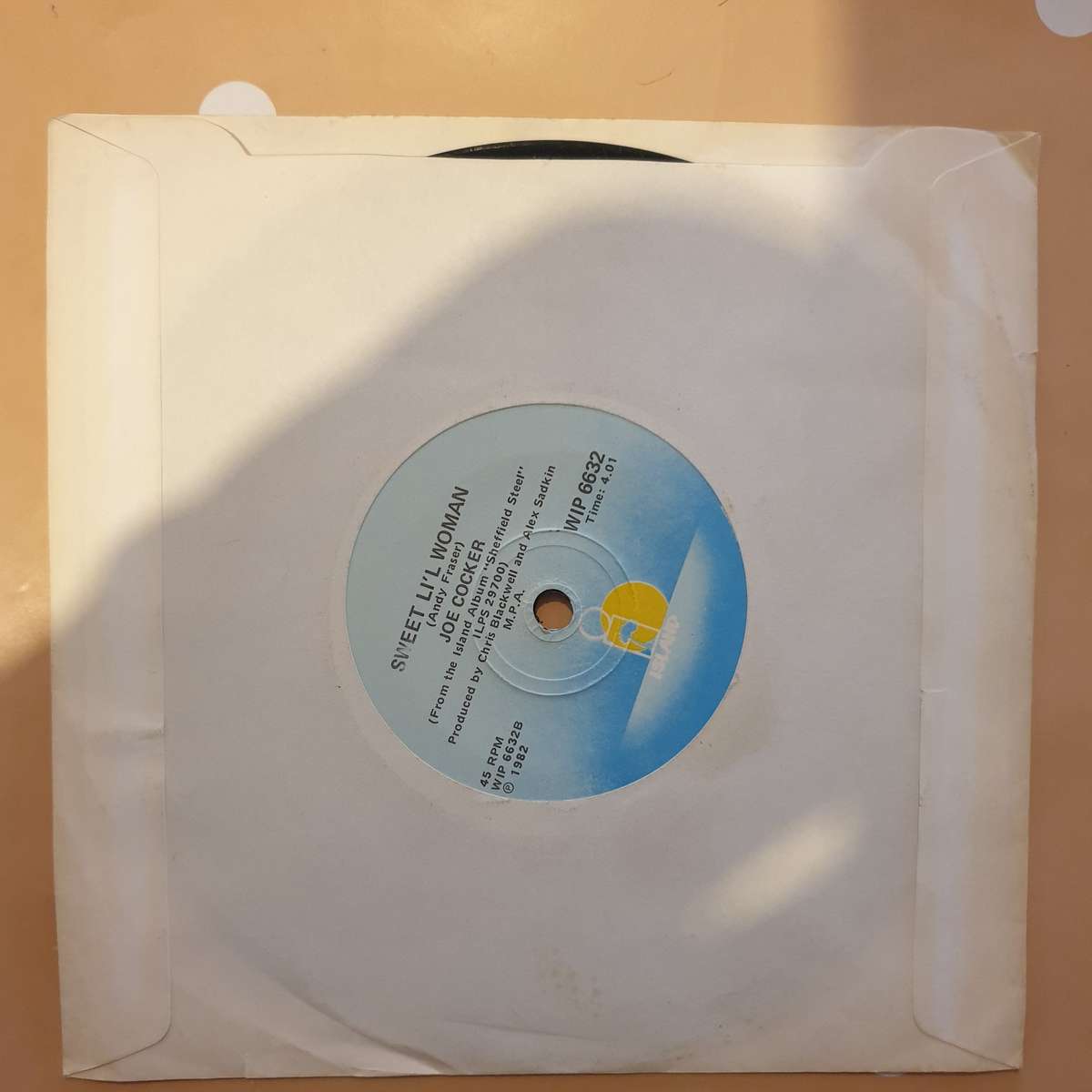Joe Cocker / Jennifer Warnes  Up Where We Belong - Vinyl 7" Record - Very-Good+ Quality (VG+)