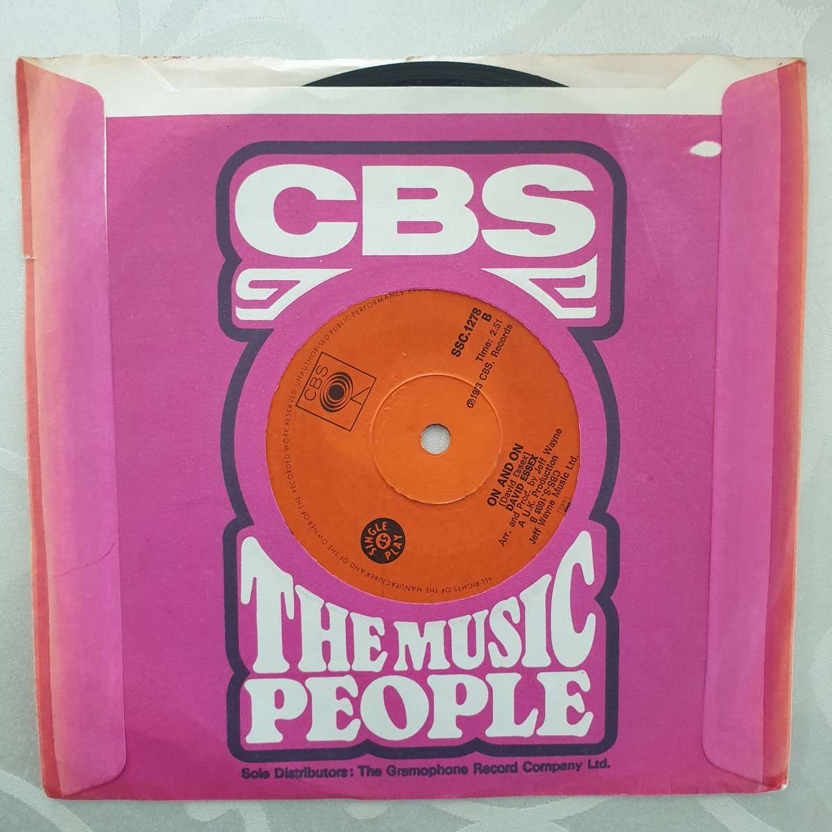 David Essex - Rock On - Vinyl 7" Record - Very-Good+ Quality (VG+)