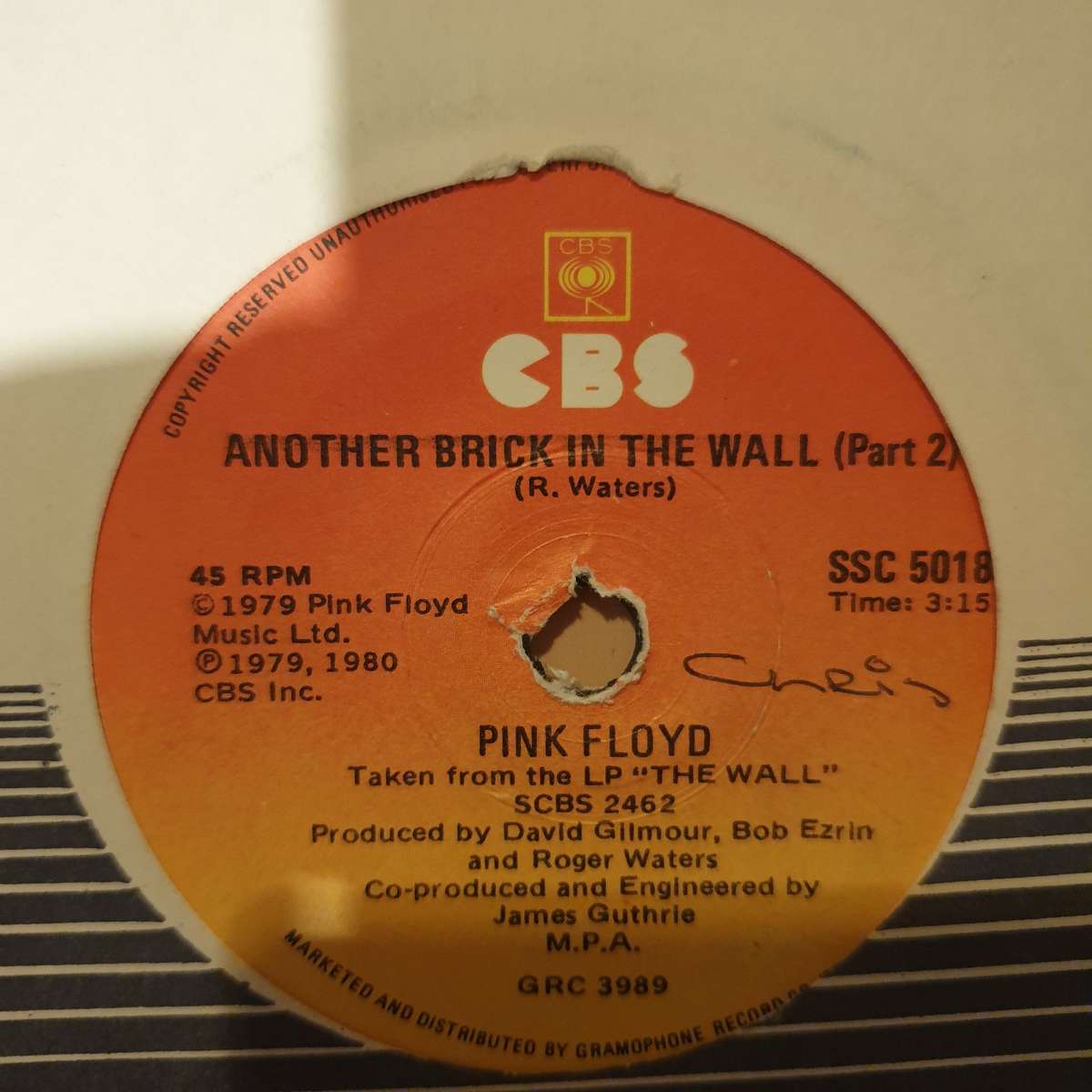 Pink Floyd  Another Brick In The Wall (Part II) - Vinyl 7" Record - Opened  - Very-Good Qua...