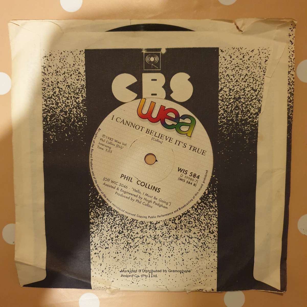 Phil Collins  You Can't Hurry Love  - Vinyl 7" Record - Opened  - Very-Good Quality (VG)