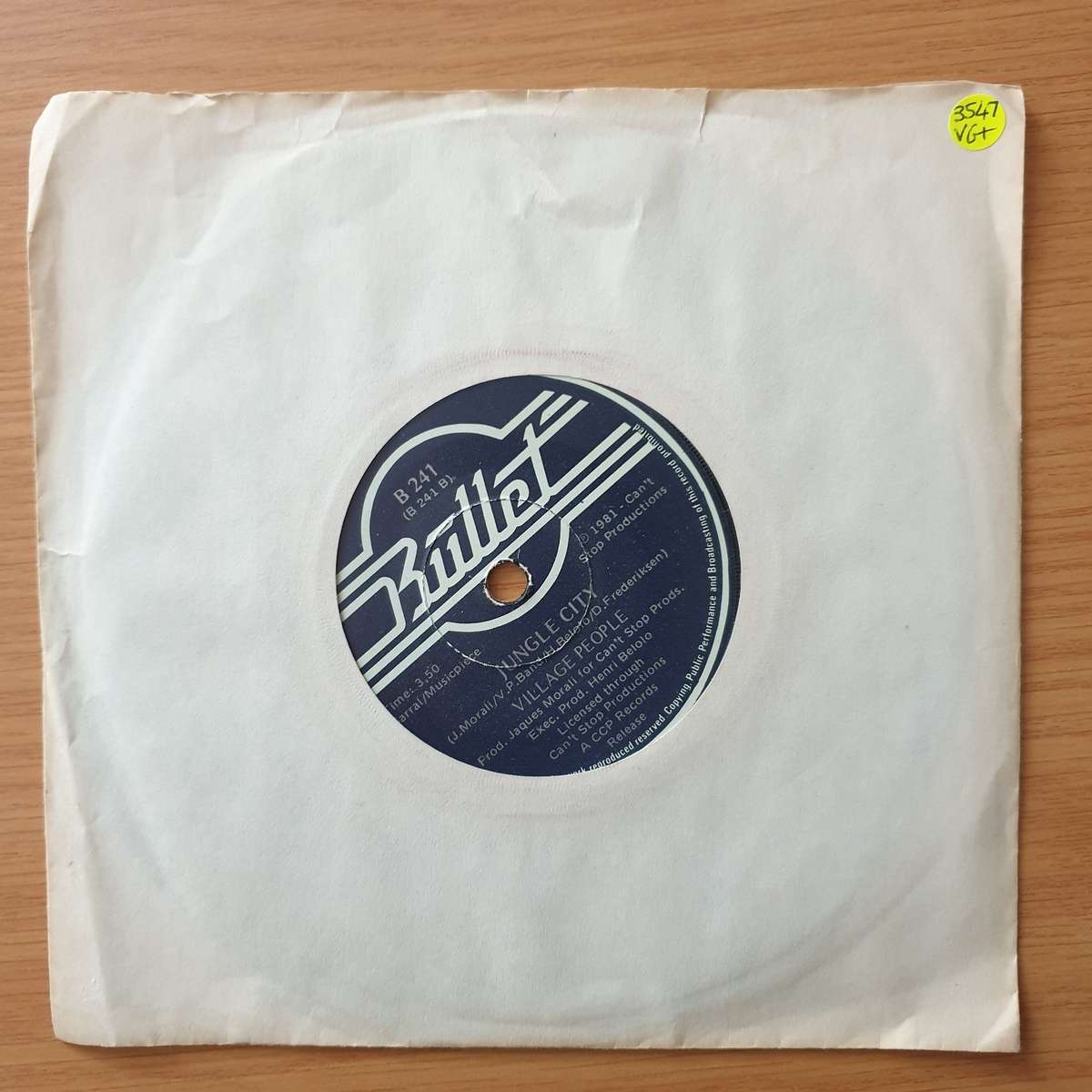 Village People  Action Man - Vinyl 7" Record - Very-Good+ Quality (VG+) (verygoodplus)