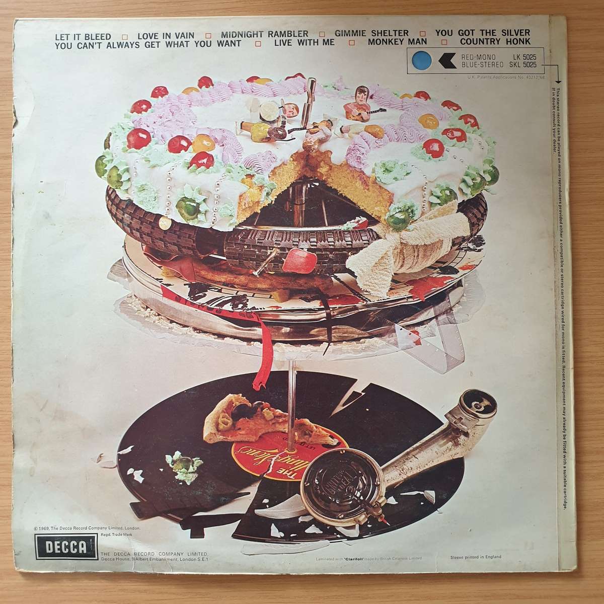 The Rolling Stones  Let It Bleed - Vinyl LP Record - Very-Good+ Quality (VG+) (verygoodplus)