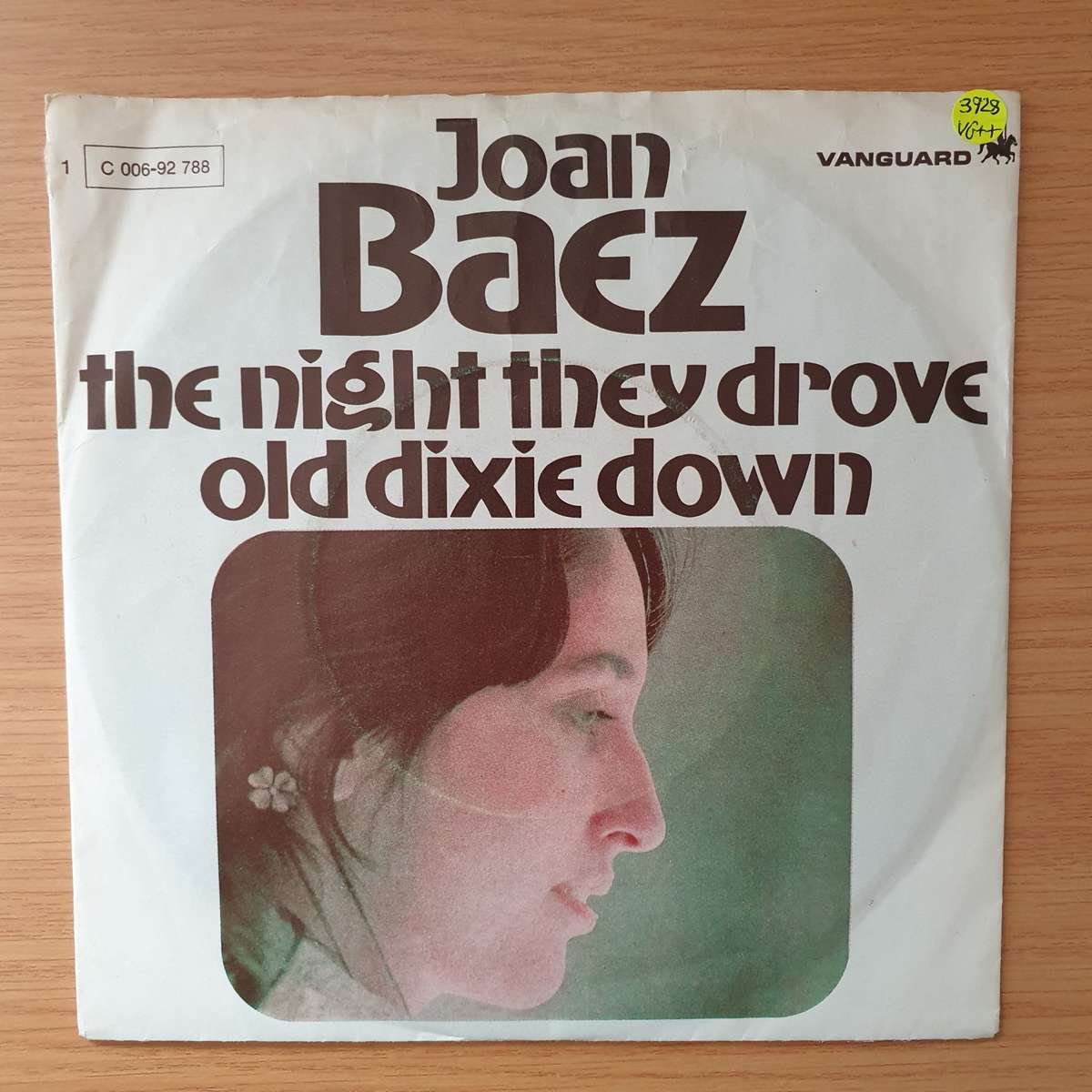Joan Baez  The Night They Drove Old Dixie Down - Vinyl 7" Record - Very-Good+ Quality (VG+) (v...