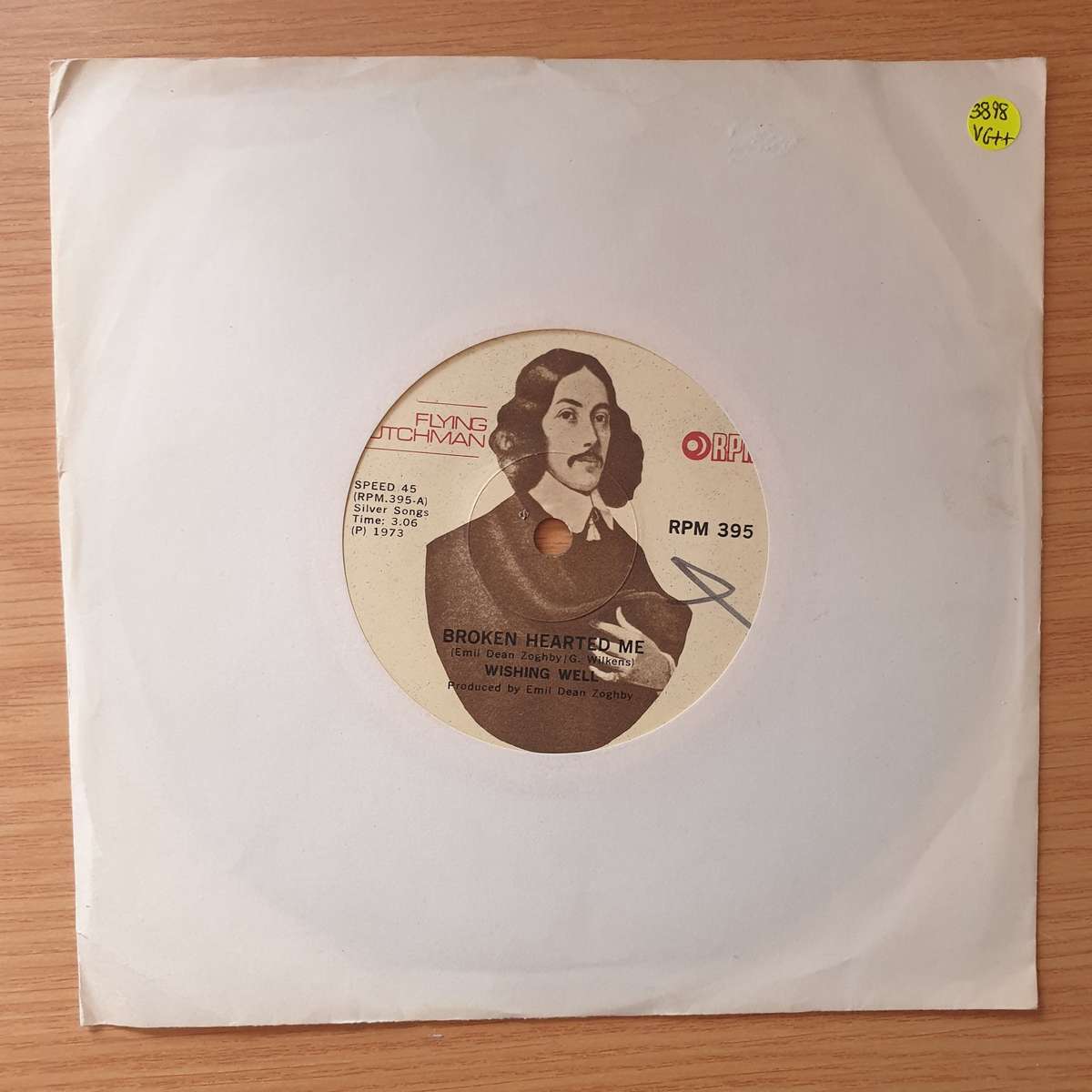 Wishing Well  Broken Hearted Me - Vinyl 7" Record - Very-Good+ Quality (VG+) (verygoodplus)