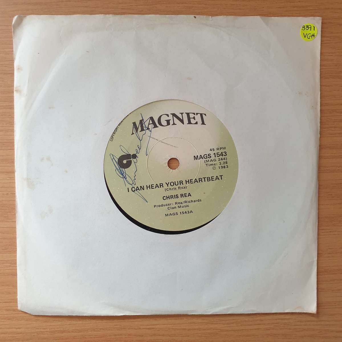 Chris Rea  I Can Hear Your Heartbeat - Vinyl 7" Record - Very-Good+ Quality (VG+) (verygoodplus)