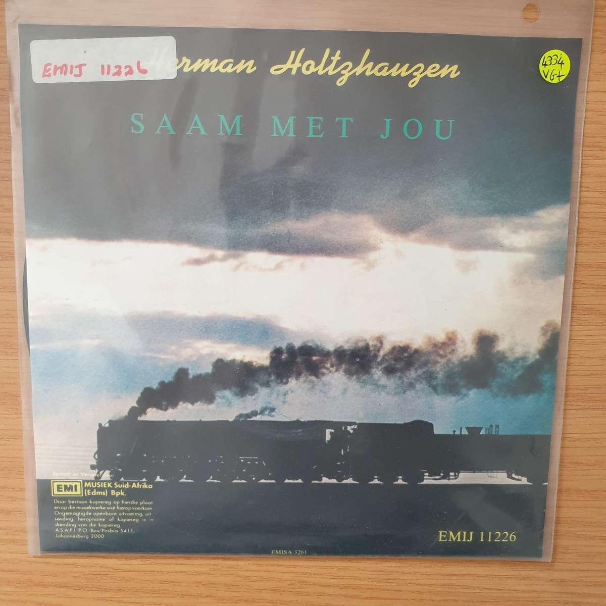 Herman Holtzhausen  Trans-Karoo - Vinyl 7" Record - Very-Good+ Quality (VG+) (verygoodplus)