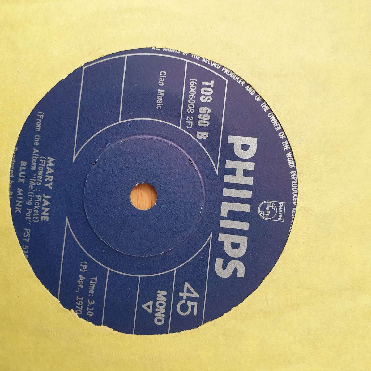 Blue Mink  Good Morning Freedom - Vinyl 7" Record - Very-Good+ Quality (VG+) (verygoodplus)
