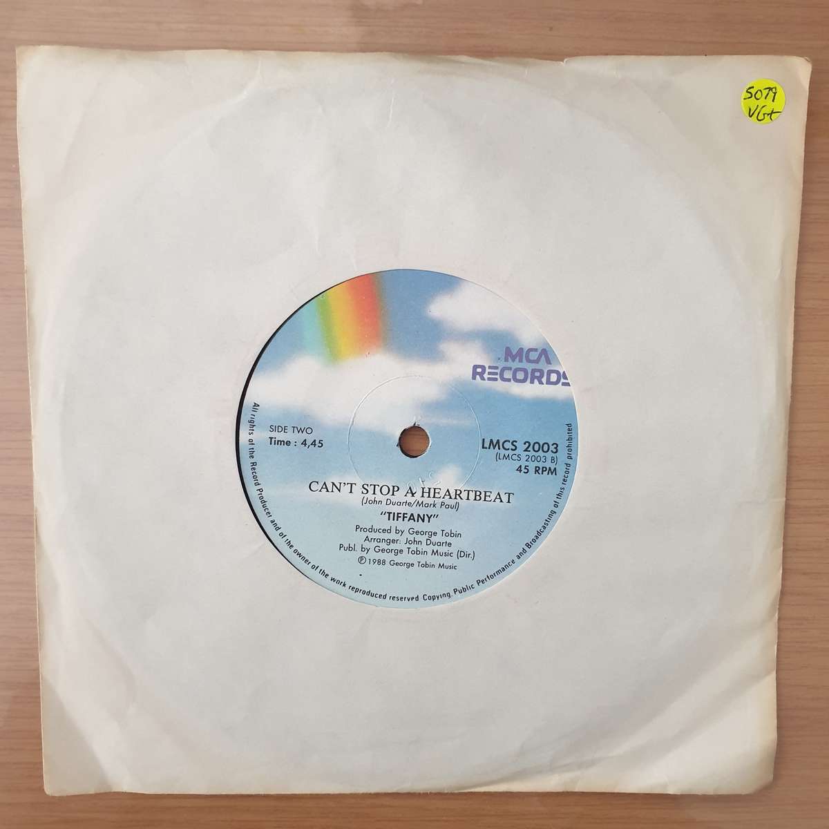 Tiffany  Radio Romance -  Vinyl 7" Record - Very-Good+ Quality (VG+) (verygoodplus)