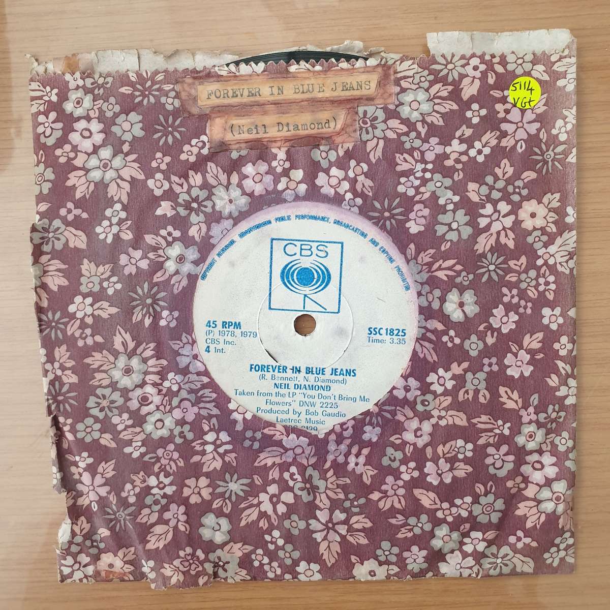 Neil Diamond  Forever In Blue Jeans / Remember Me (Rhodesia) -  Vinyl 7" Record - Very-Good+ Q...
