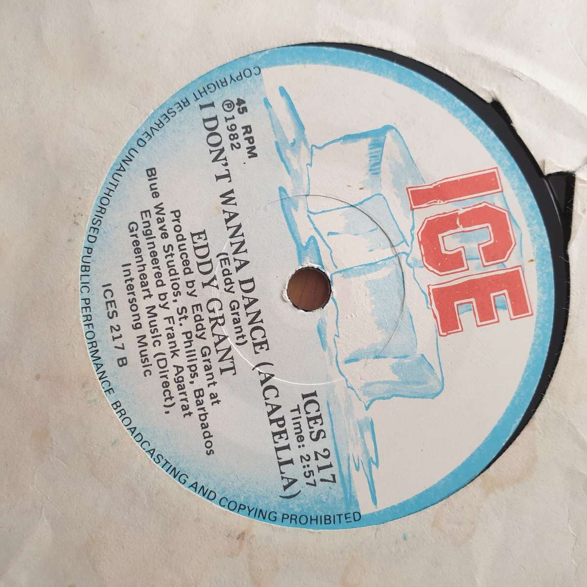 Eddy Grant  I Don't Wanna Dance - Vinyl 7" Record - Very-Good+ Quality (VG+) (verygoodplus)