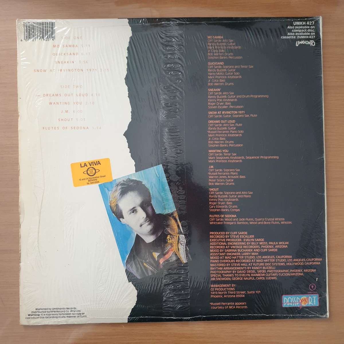 Cliff Sarde  Dreams Out Loud - Vinyl LP Record - Very-Good+ Quality (VG+) (verygoodplus)