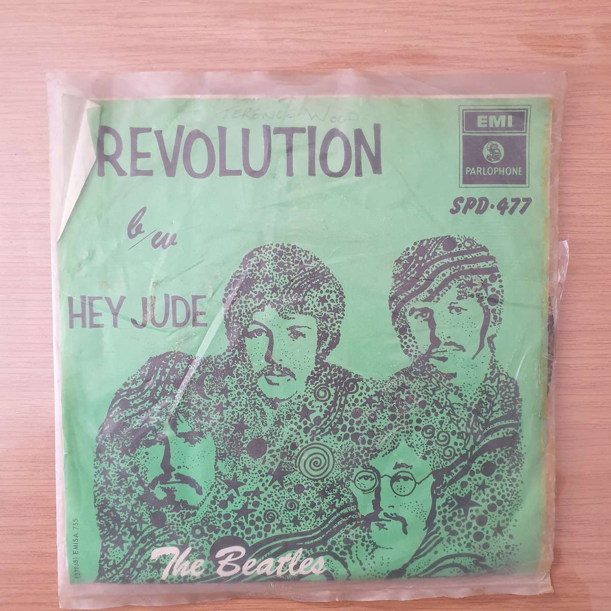 The Beatles  Revolution / Hey Jude - Vinyl 7" Record - Very-Good Quality (VG)
