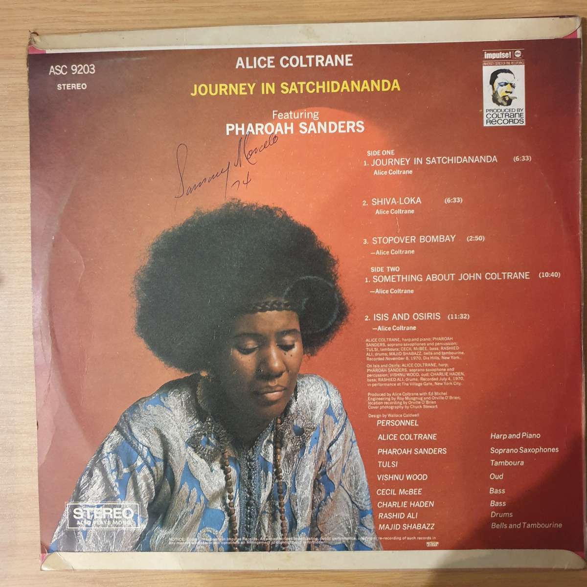 Alice Coltrane Featuring Pharoah Sanders  Journey In Satchidananda - Vinyl LP Record - Very-Go...