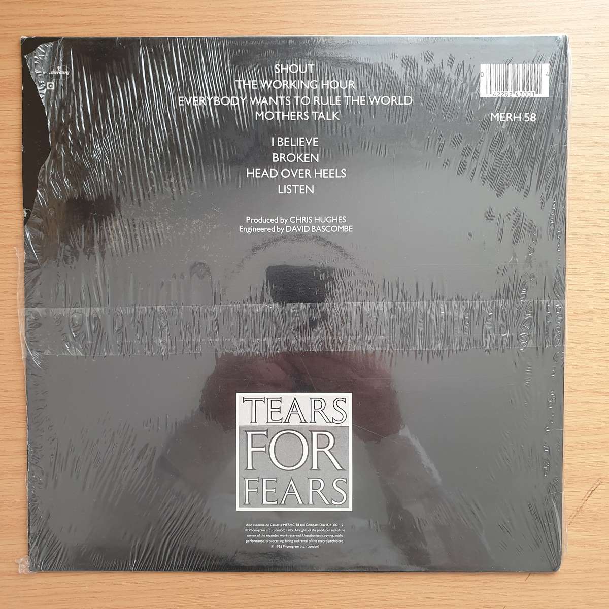 Tears For Fears  Songs From The Big Chair (UK) - Vinyl LP Record - Very-Good+ Quality (VG+)