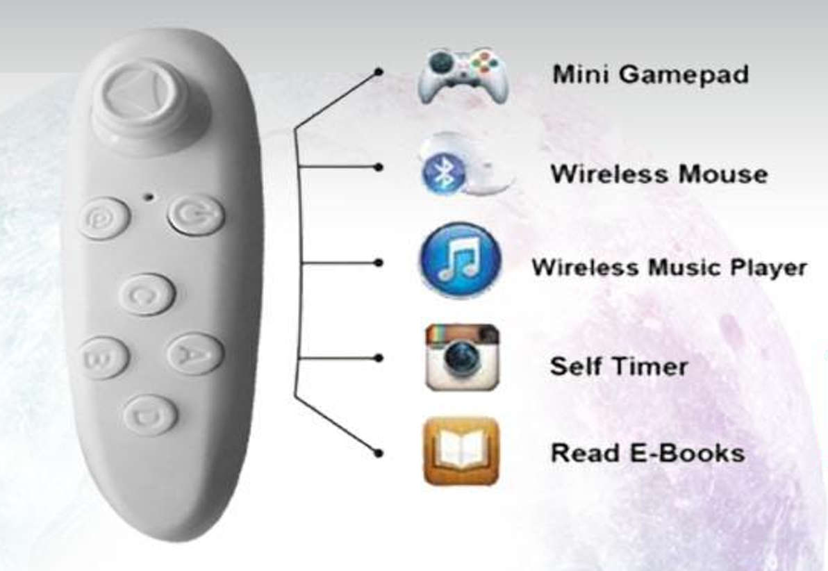 VR Bluetooth Remote for VR Gaming  and Photos for Apple and Android phones