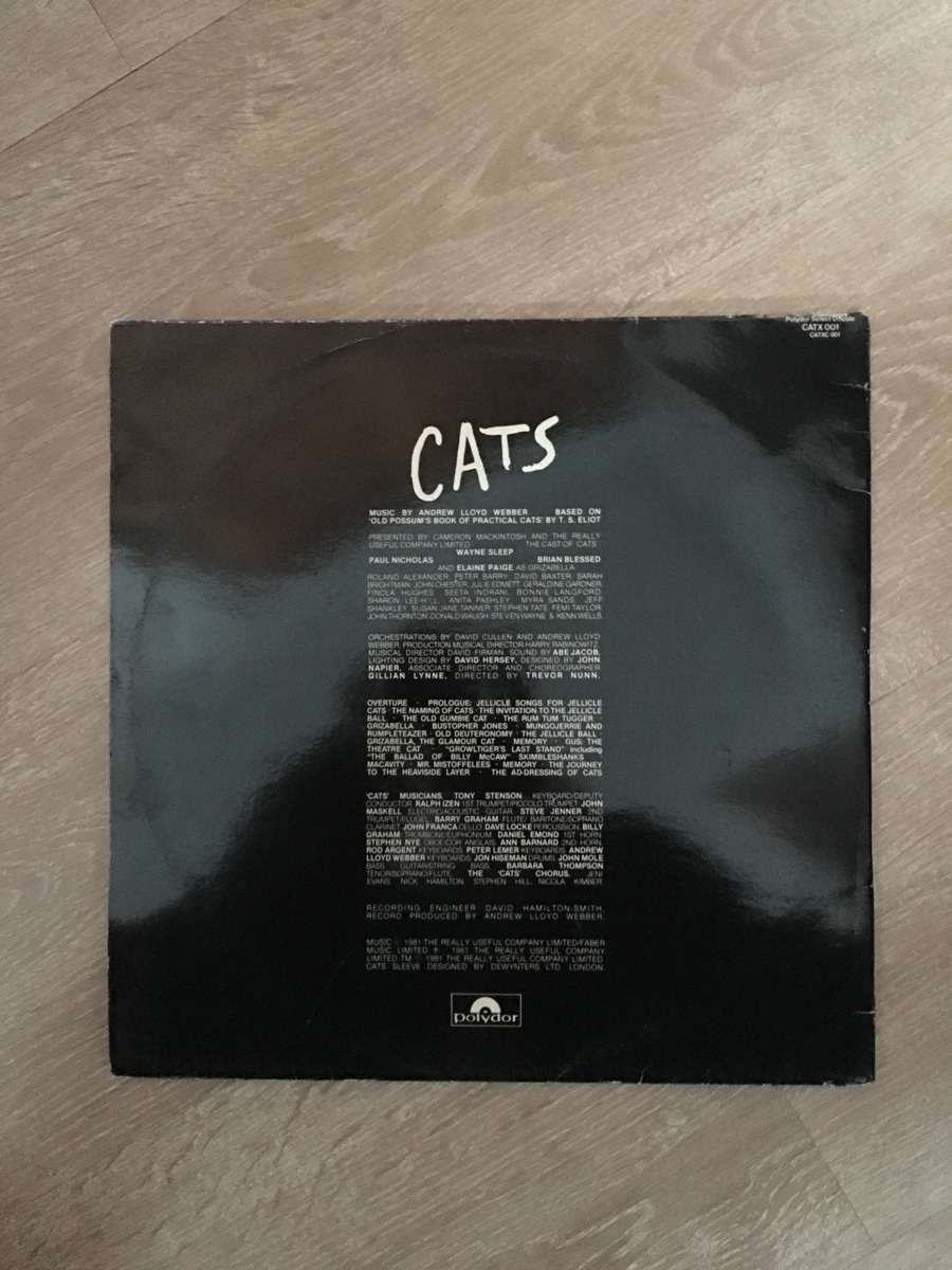 Cats - Andrew Lloyd Webber - Vinyl LP Record - Opened  - Good+ Quality (G+)