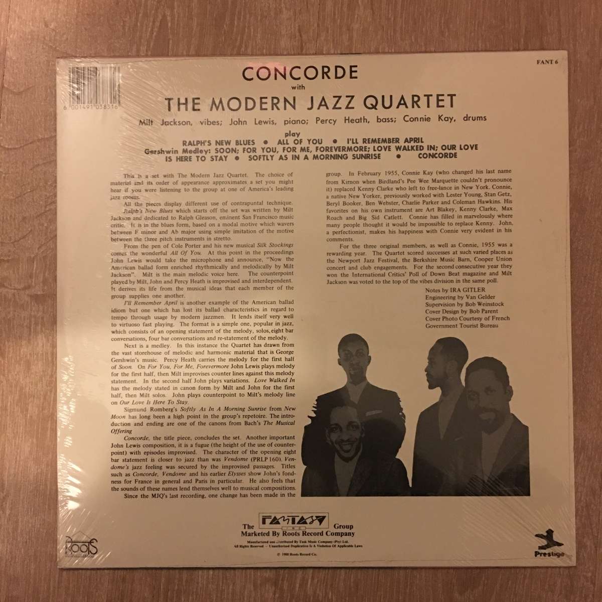 The Modern Jazz Quartet - Concorde -  Vinyl LP Record - Sealed