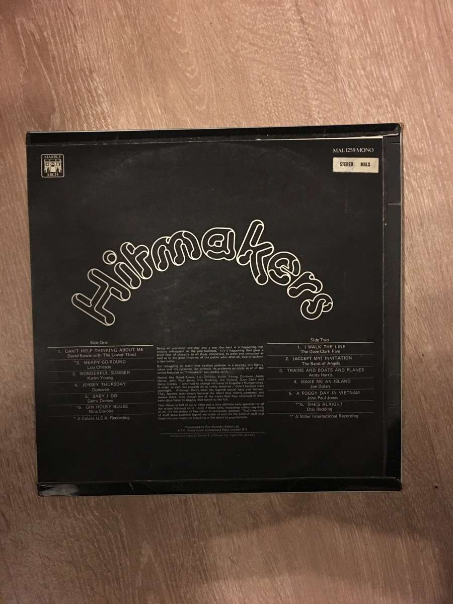 Various - Hitmakers - Vinyl LP Record - Opened  - Very-Good Quality (VG)