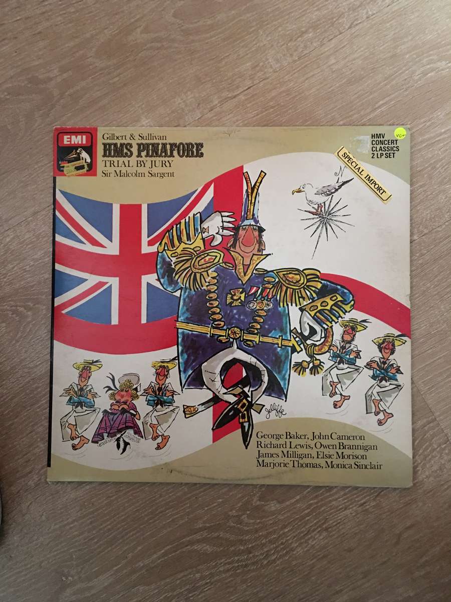Gilbert and Sullivan - HMS Pinafore - Vinyl LP Record  - Opened  - Very-Good+ Quality (VG+)