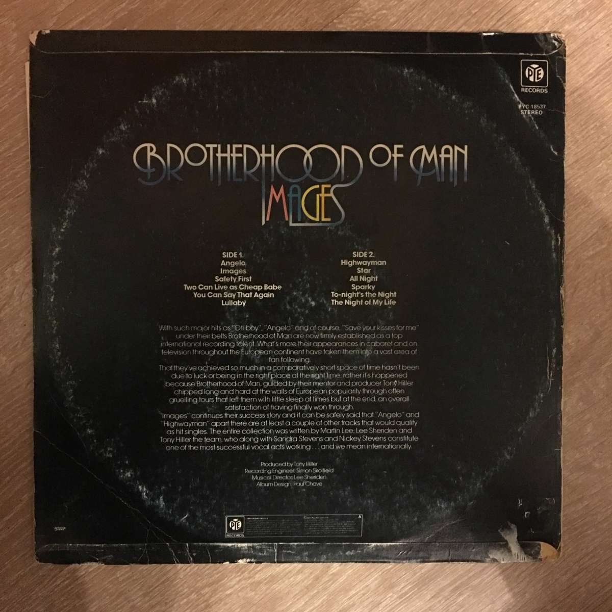 A Brotherhood Of Man - Images -  Vinyl LP Record - Opened  - Good+ Quality (G+)