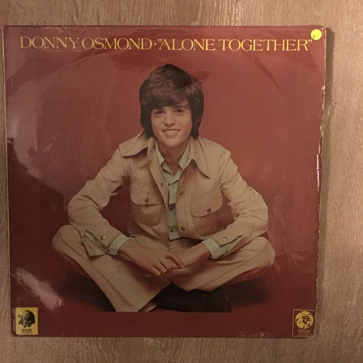 Donny Osmond - Alone Together - Vinyl LP Record - Opened  - Good Quality (G)