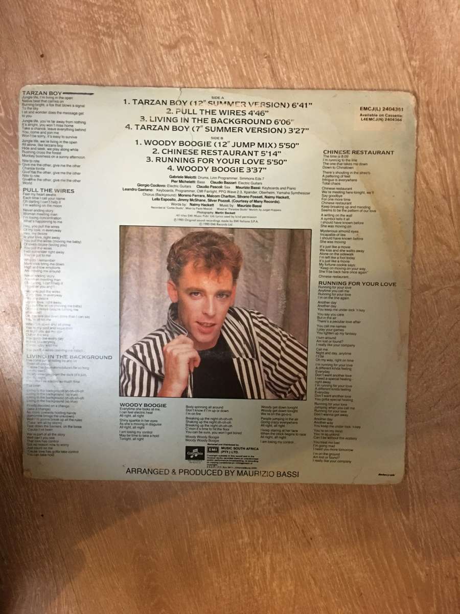 Baltimora - Living in the Background - Vinyl LP Record - Opened  - Good+ Quality (G+)