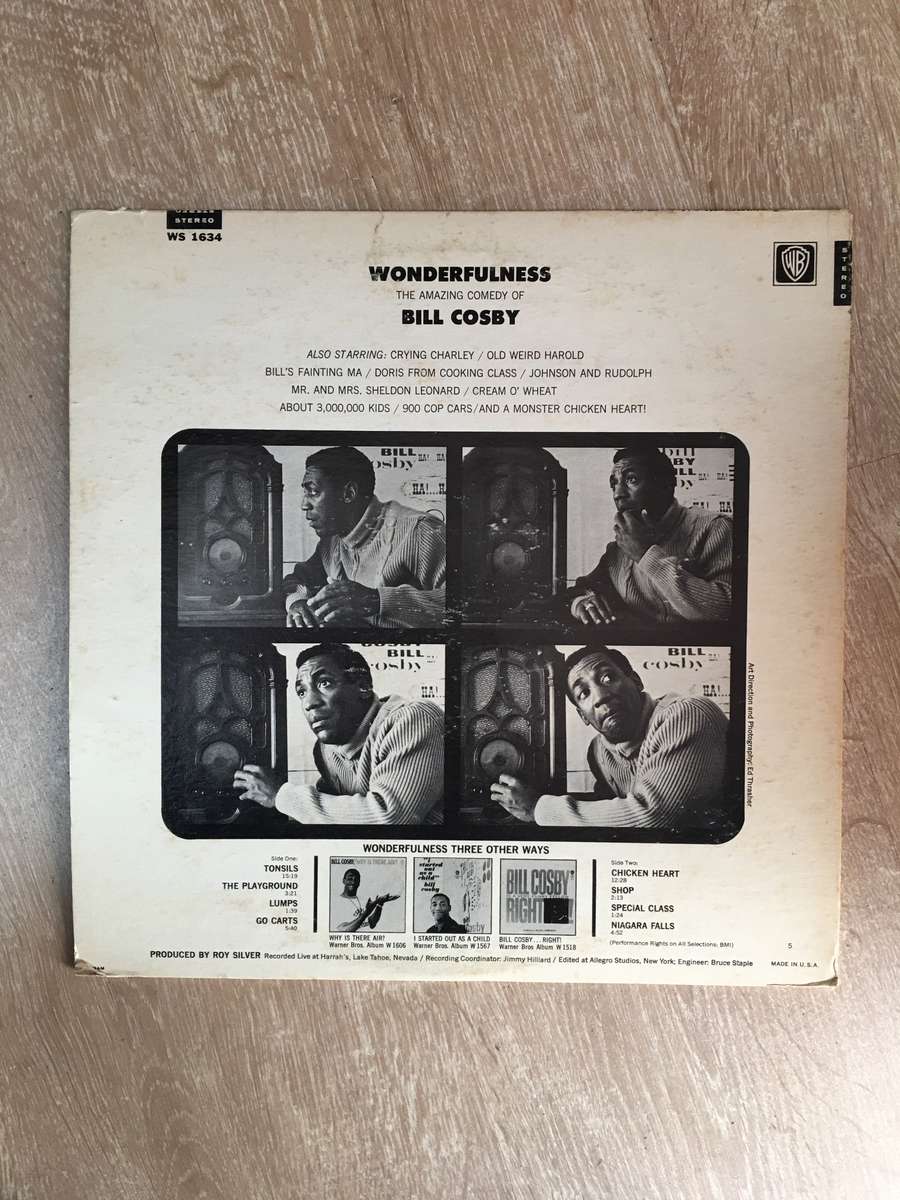 Bill Cosby  - Wonderfulness - Vinyl LP Record - Good Quality (G) (Vinyl Specials)