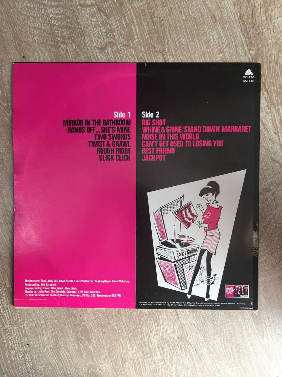 The Beat - I Just Can't Stop It - Vinyl LP Record - Opened  - Very-Good+ Quality (VG+)