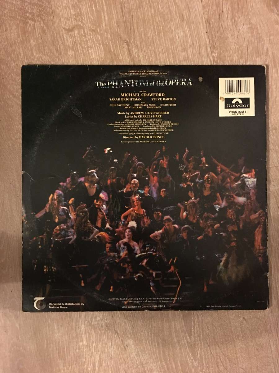 The Phantom Of The Opera -  Vinyl LP Record - Opened  - Very-Good Quality (VG)