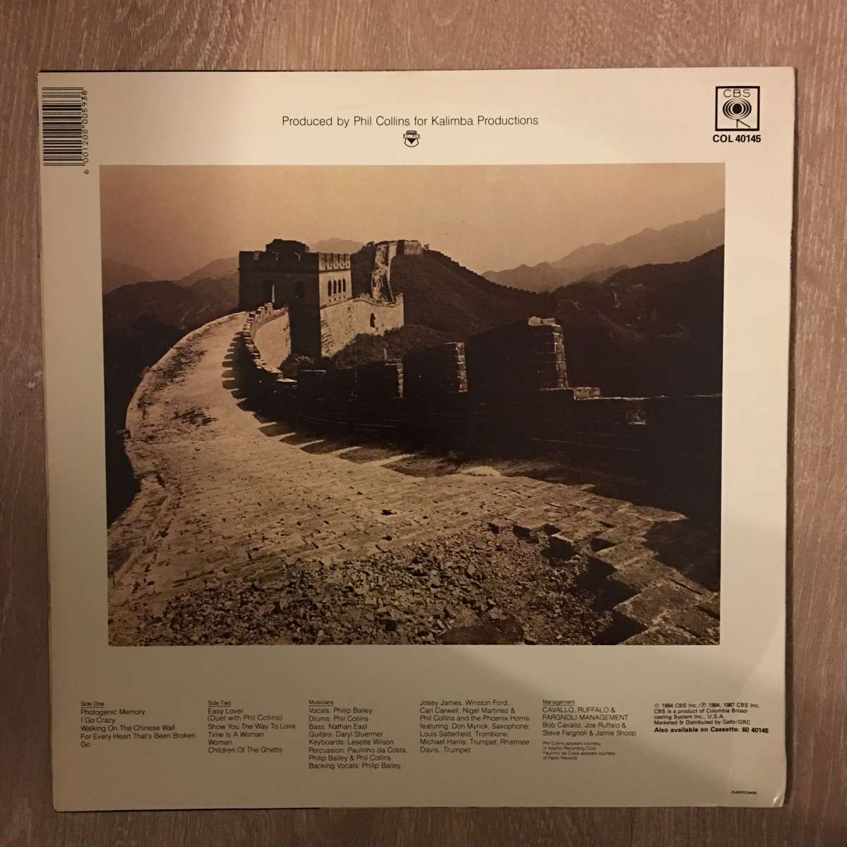 Philip Bailey  Chinese Wall - Vinyl LP Record - Opened  - Very-Good+ Quality (VG+)