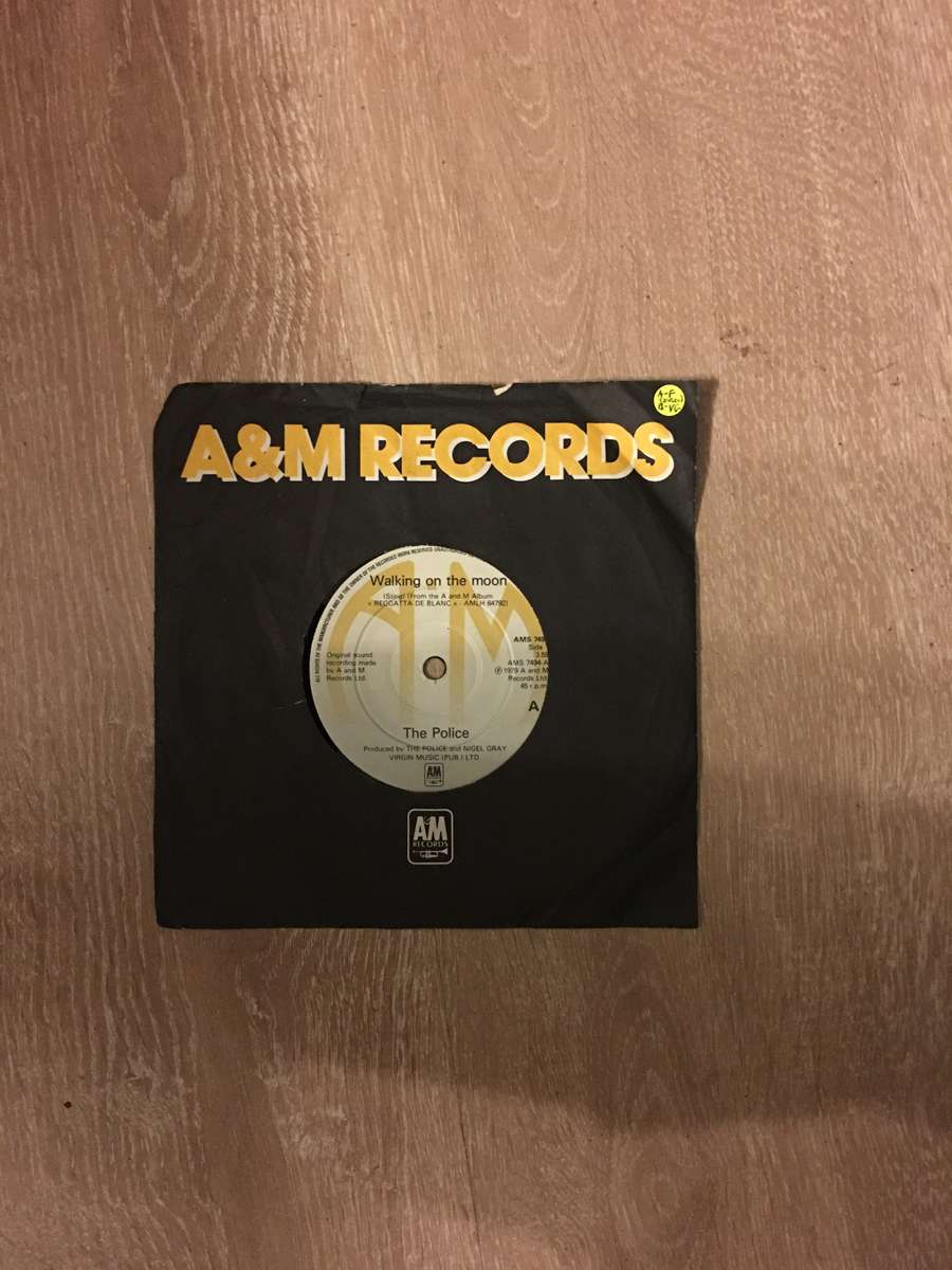 The Police - Walking on The Moon and Visions of the Night - Vinyl 7" Record - Opened  - Very-Good...