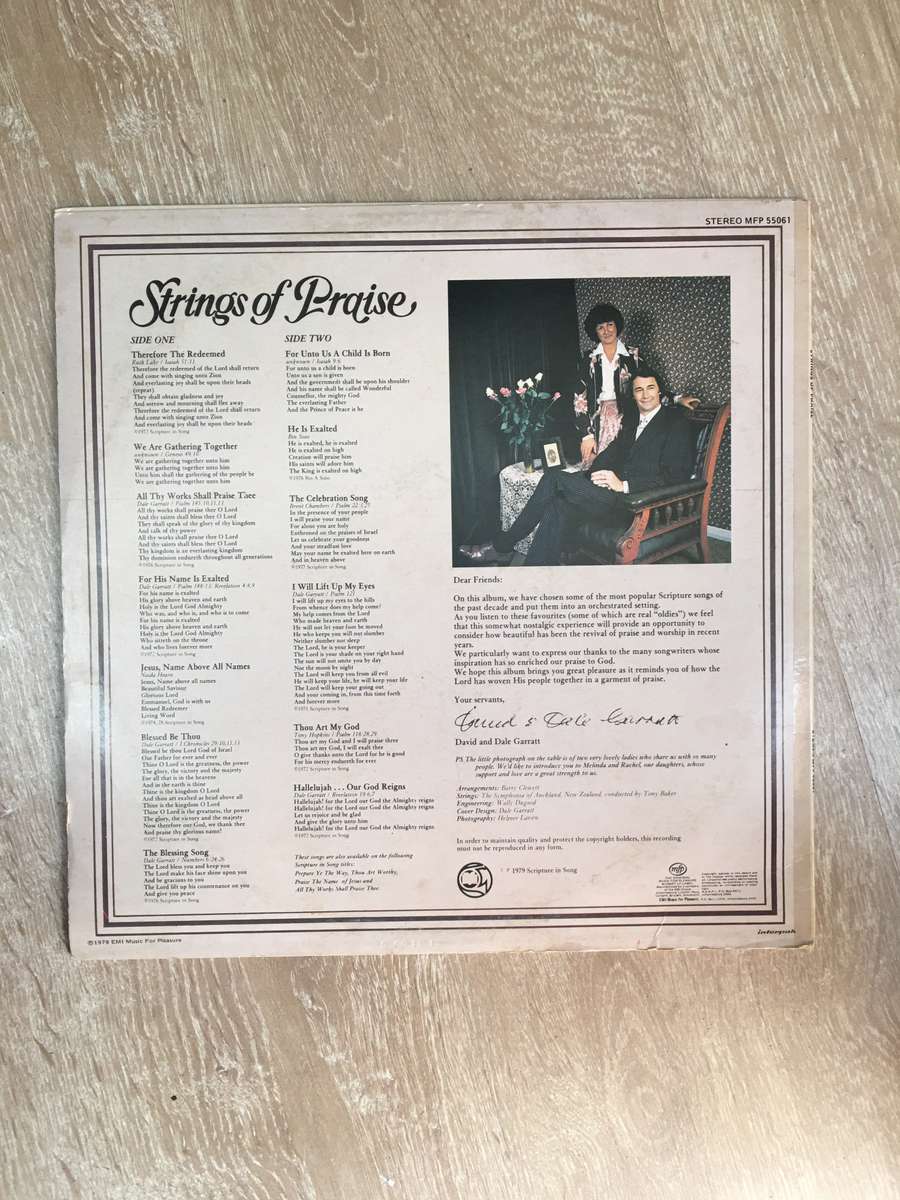 Strings of Praise - Vinyl LP Record - Opened  - Very-Good+ Quality (VG+)