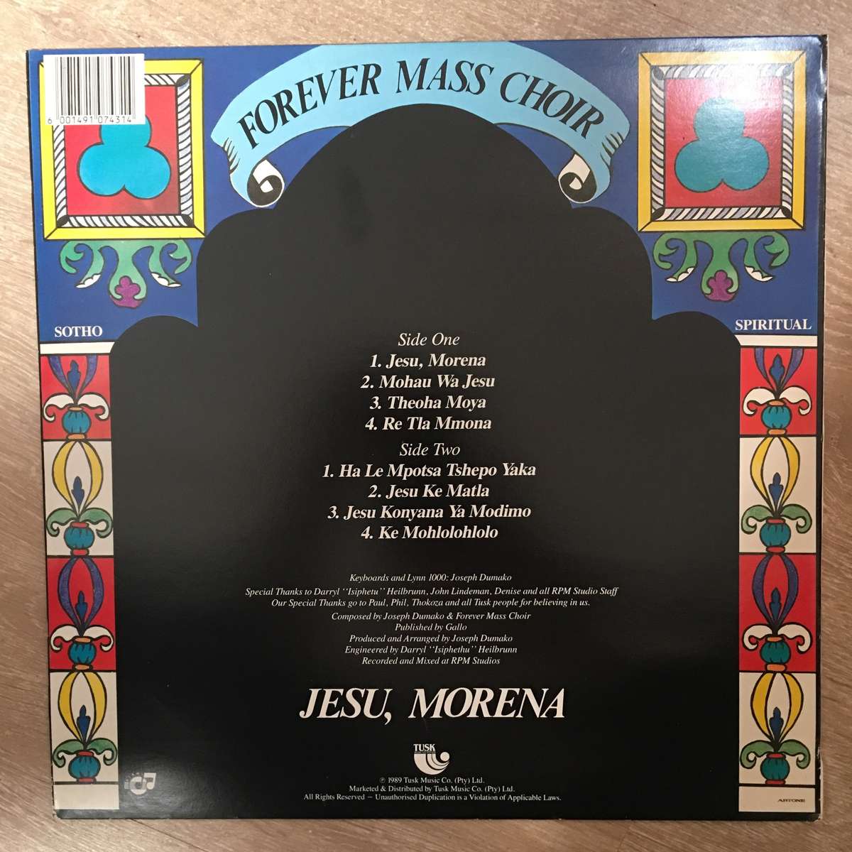 Forever Mass Choir - Jesu Morena - Vinyl LP Record Opened - Very Good+ (VG+)