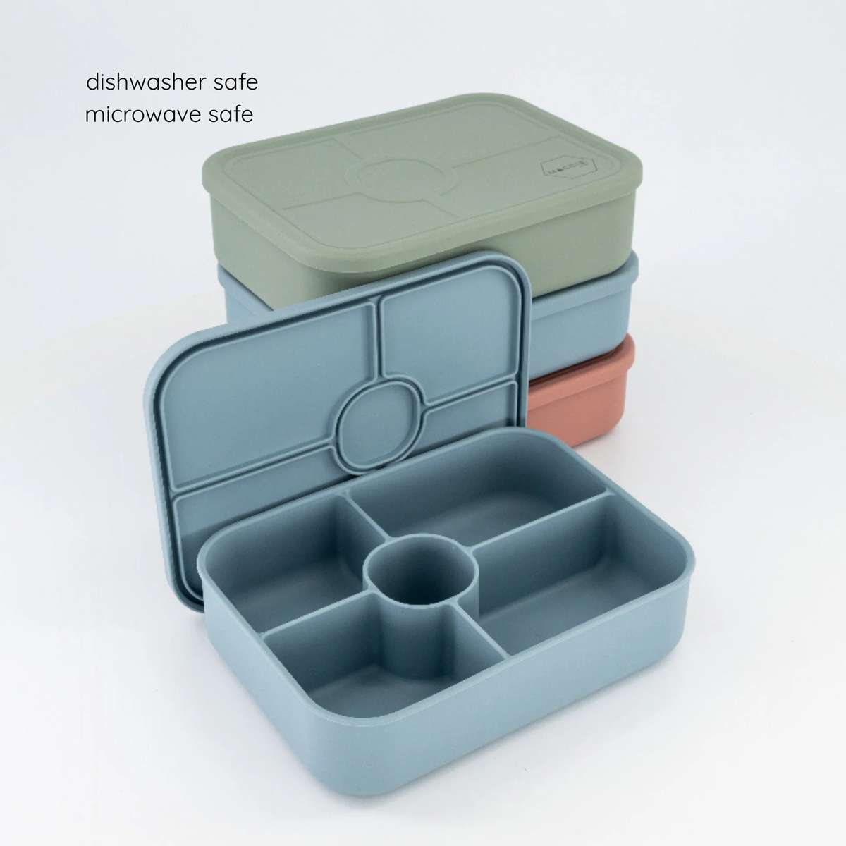 MACCIE MunchMate 5-Compartment Silicone Bento Lunchbox | 4+