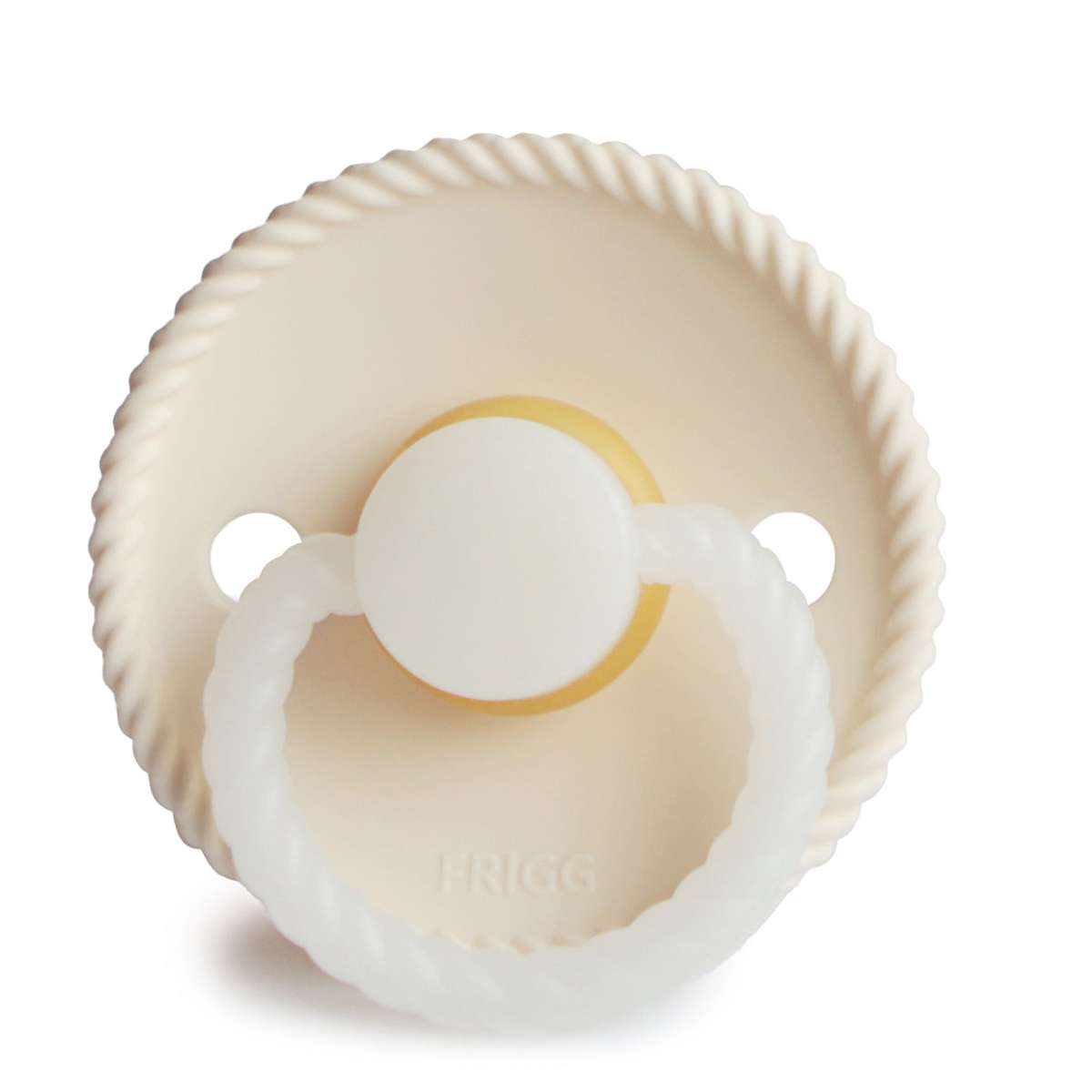 FRIGG | Rope and Rope Night Pacifier | Size 1 & 2 | Silicone
