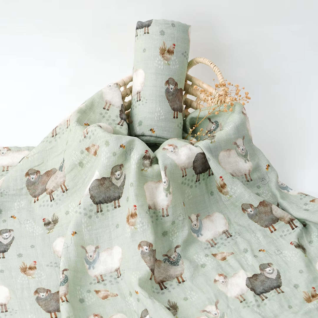 Bamboo cotton muslin blanket - Various prints - New designs arriving middle Nov