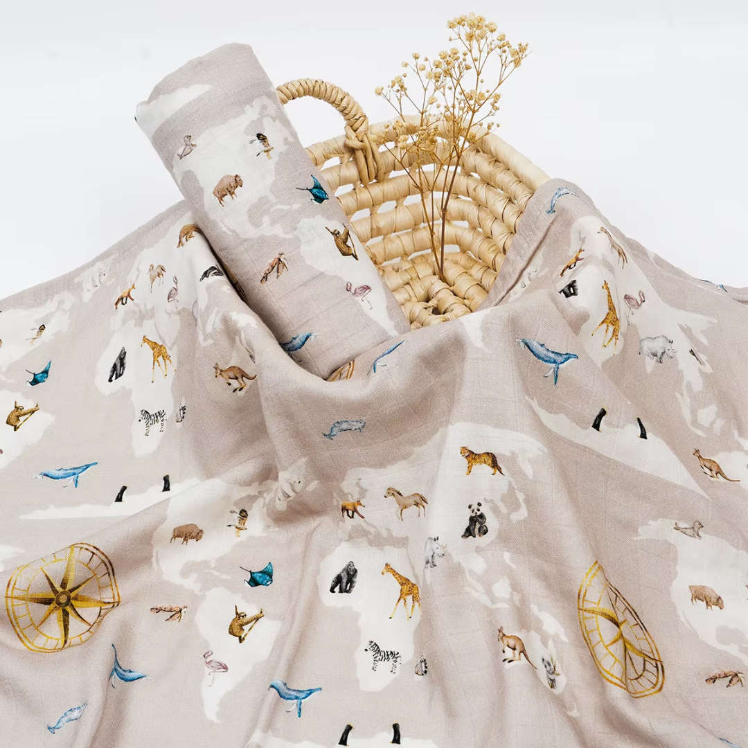 Bamboo cotton muslin blanket - Various prints - New designs arriving middle Nov