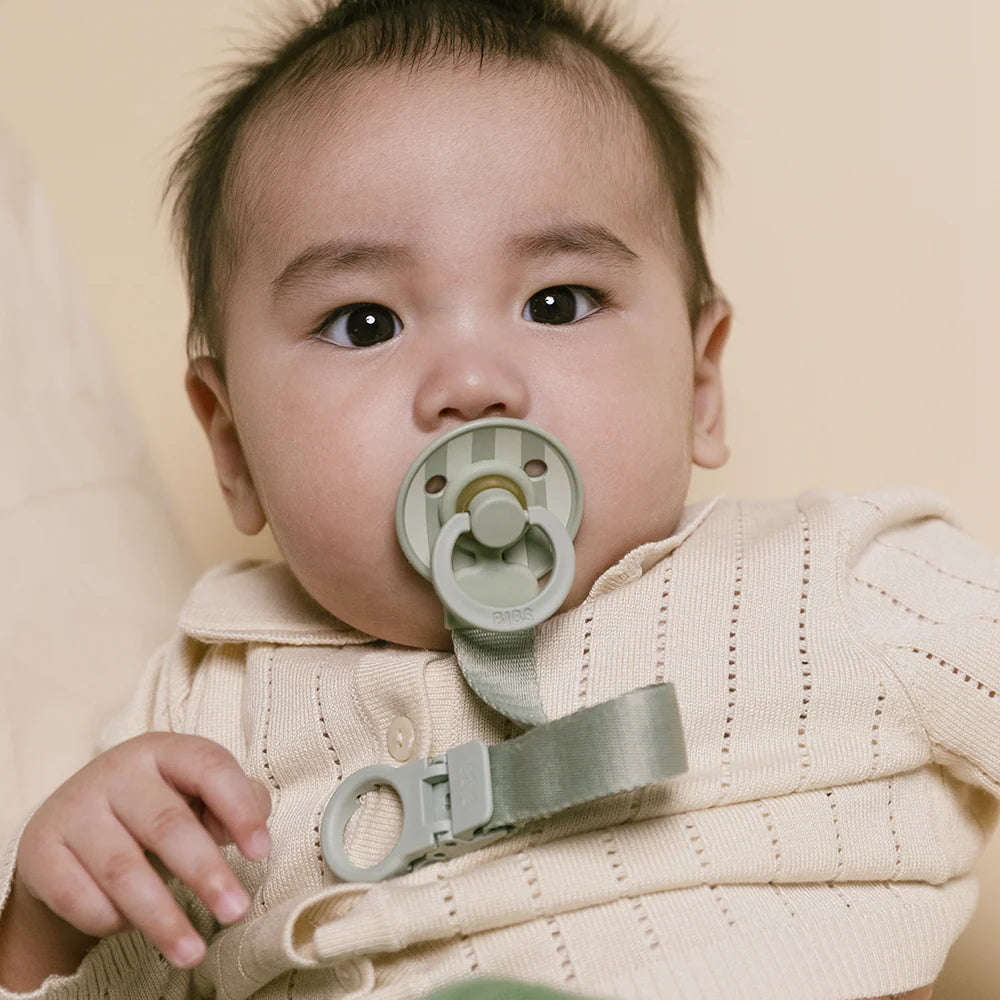 BIBS Colour Pacifier and Loop Clip Gift Set - Size 1