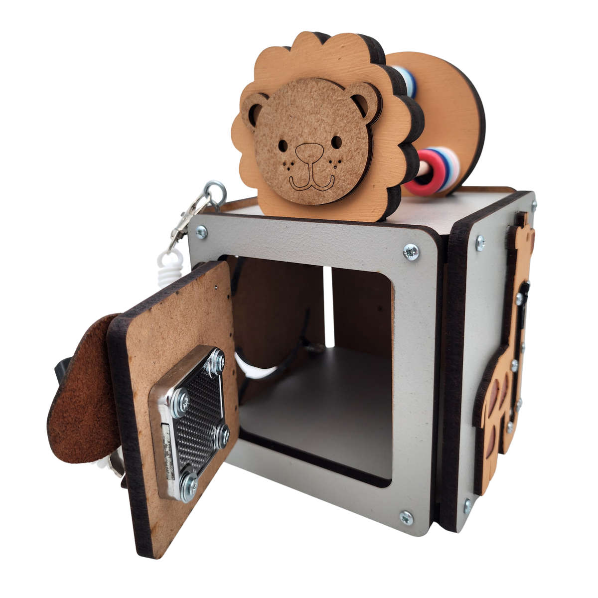 Kiani Safari Wooden Activity Cube | 4 Months5 Years