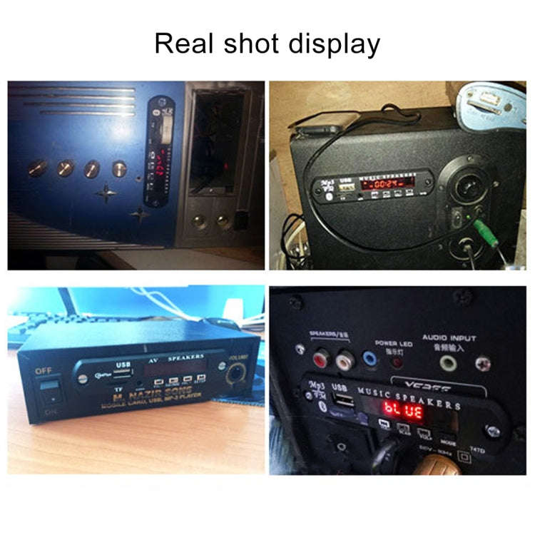 Car 12V Audio MP3 Player Decoder Board FM Radio TF USB 3.5 mm AUX, without Bluetooth and Recordin...