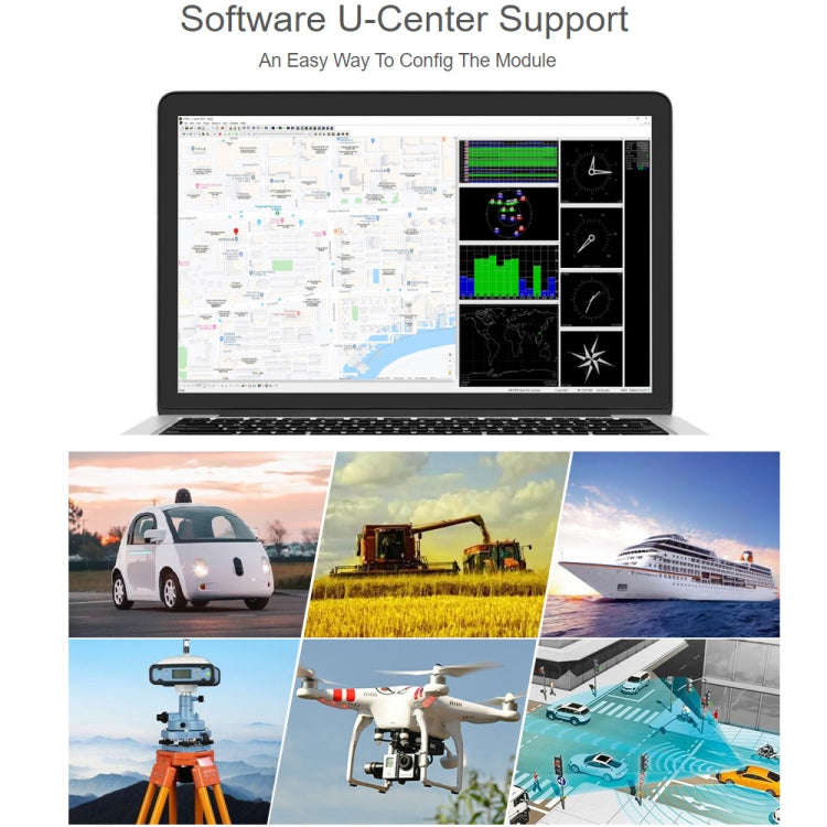Waveshare ZED-F9P GPS-RTK HAT Centimeter Level Accuracy Multi-Band RTK Differential GPS Module fo...
